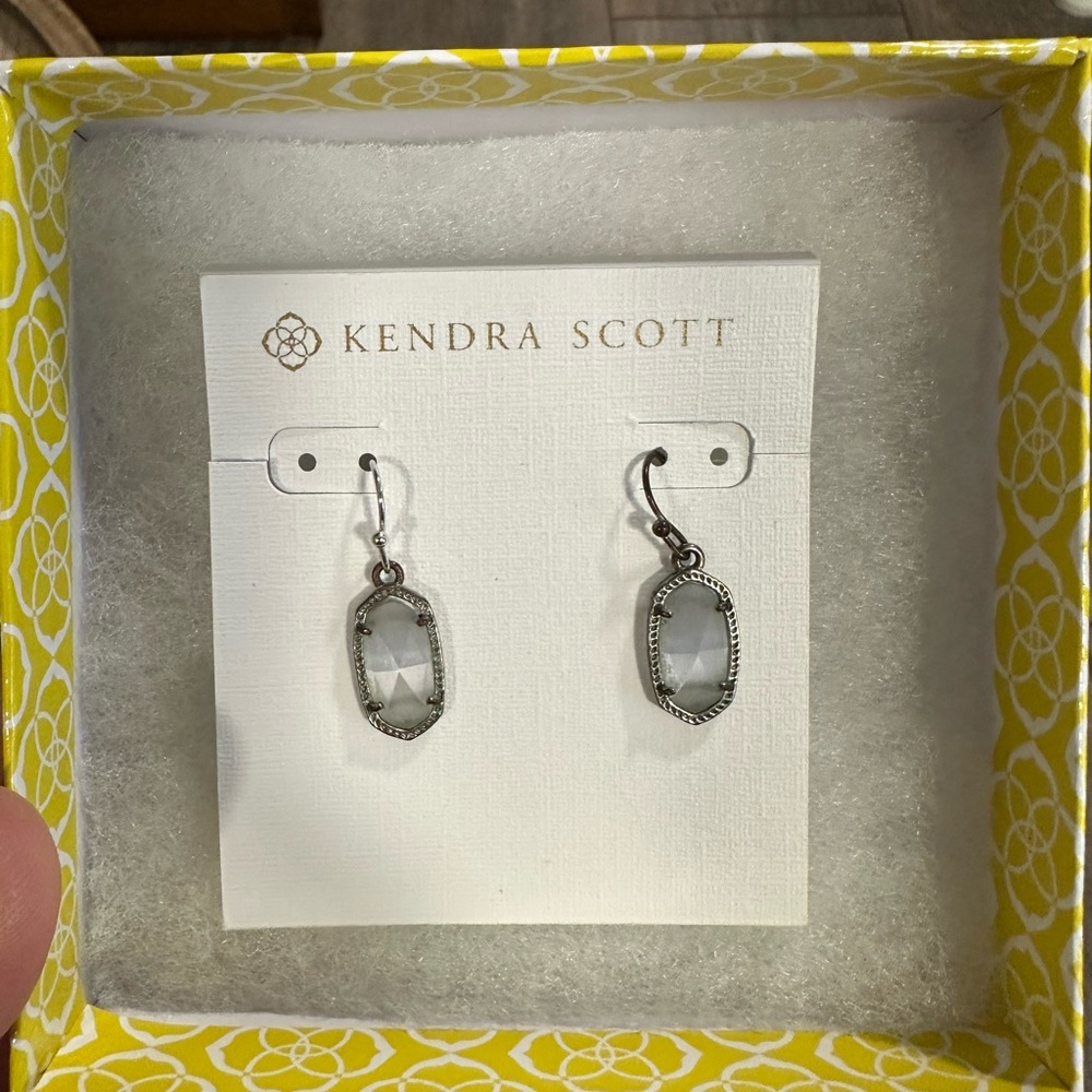 Kendra Scott Silver Teardrop Earrings